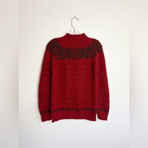 Vintage Chunky Knit Turtleneck Sweater